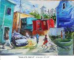 Streets of St. John's-4, Oil on Canvas